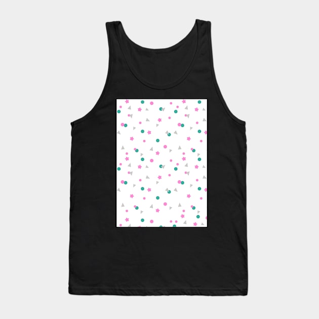 Small Colorful Shapes Tank Top by Islanr